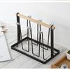 Porta-Copos de Luxo Leve, Suporte de Armazenamento com Drenagem, Suporte Doméstico Invertido para Copos de Água, Copos de Chá de Leite de Cozinha, Móveis Domésticos de Vidro