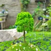 Mini árbol verde, cerezo, modelo, microadornos paisajísticos, rocalla, bonsái, paisajismo, mesa de arena, material de bricolaje