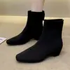 Botas de Tobillo Adelgazantes con Aumento de Altura para Mujer, Forradas de Felpa, Estilo Coreano Vintage, Botas de Cuña de Moda Versátiles, Novedad Otoño/Invierno 2026