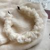 Início da Primavera Super Fada Tiara de Rede Plissada com Pérolas Acessórios de Cabelo Femininos Versátil Moda Gaiola de Cabelo Doce Acessório de Cabelo