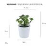 Flocado Verde tamaño pequeño Inmortaceae Simulación Planta Falsa Suculenta en Maceta Planta Verde Bonsái Decoración de Escritorio Regalo Planta de Simulación