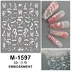 Pegatinas 5D en Relieve para Uñas Año Nuevo 2024 Dragón Chino Tótem Danza del León Fortuna Mahjong Calcomanías Adhesivas para Uñas