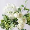Flores Artificiais Nórdicas Buquê de Rosas Buquê de Noiva Hortênsia Peônia Buquê de Rosas Artificiais Atacado