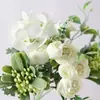 Venda Direta de Fábrica de Buquês de Flores Artificiais Estilo Nórdico, Buquê de Noiva para Casamento, Buquê de Rosas, Hortênsia, Peônia, Buquê de Rosas Artificiais
