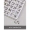 Acessórios para Nail Art Rede de Diamante Transparente Venda Quente Coração Torto Machado Gota d'Água Quadrado Gordo Borboleta Diamante Branco Folha de Ouro Decorações para Unhas