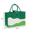 Bolsa Tote Simples de Grande Capacidade, Bolsa de Mão Tendência, Design Leve de Pico de Montanha, Color Blocking, Bolsa de Mão Fashion e Versátil