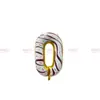 Nuevos Globos de Papel de Aluminio Digitales de Rosquilla de 32 pulgadas Versión Americana Globos de Decoración de Cumpleaños Digitales de Helado