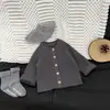 Roupas de Outono e Primavera em Lã Tricotada para Bebês Meninos e Meninas, Bebês e Crianças Pequenas, Roupas de Outono para Sair, Suéteres e Cardigans Simples e Estilosos