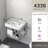 Lavabo de Pared para Uso Doméstico, Juego de Lavabo para Baño en Balcón, Soporte Triangular Simple de Cerámica para Apartamentos Pequeños