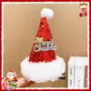Grampo de cabelo infantil adorno de cabeça chapéu de Natal vermelho grampo acessórios de cabelo para meninas doce Clipe de Pelúcia acessórios de cabelo