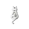 Aretes combinados temáticos de gatos para mujer, aretes divertidos de esmalte blanco y negro, estilo ins fresco y moderno, venta al por mayor desde la fuente