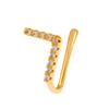 Piercing de Nariz Geométrico em U Não Perfurado Europeu e Americano Cobre Inlaid Zircônia Letras Borboleta Cobra Argola de Nariz Falso Joia
