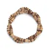 Pulsera de Abalorios de Cáscara de Coco Natural Transfronteriza Accesorios Abalorios DIY Color Original Cáscara de Coco Abalorios Espaciadores de Madera Venta al por Mayor