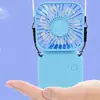 Ventilador Portátil de Mano Mini Pequeño Colgante de Cuello Plegable de Escritorio Alta Duración Silencioso Carga USB Portátil de Múltiples Velocidades
