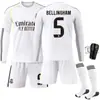 2526 Uniforme de Fútbol de Local de Manga Larga del Real Madrid No. 9 Mbappe 7C Ronaldo Jersey 5 Bellingham Traje de Otoño e Invierno