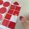 Película roja acrílico transparente adhesivo de doble cara redondo adhesivo fuerte impermeable sin dejar marcas extraíble nano pegamento pegamento mágico adhesivo de doble cara