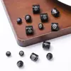 Ébano Imitación Incrustado con Filigrana de Plata Nube Cuentas Redondas Cuentas Barril Cuerda de Collar Exquisita Cuerda de Mano Cuentas Sueltas Fabricante de Cuentas Venta al por Mayor
