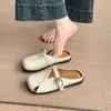 Sandalias Planas de Verano 2026 para Mujer con Punta Cerrada, Versátiles para Usar con Faldas, Adecuadas para Trabajadores de Oficina