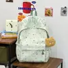 Mochila texturizada de cielo azul nublado con estrellas para estudiantes, que ofrece un ambiente de campus de ensueño, adecuada para clases, vacaciones y uso casual, bolsa versátil de doble hombro