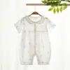 Mameluco para bebé recién nacido, estilo fino de verano, mameluco unisex para bebé, ropa infantil Clase A de Anyang, ropa de verano para niños pequeños y niños