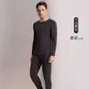 Ropa interior térmica de cachemira, seda y modal para hombres y mujeres, conjunto de otoño cepillado Meiyabi para ropa y pantalones, capa base de cuello redondo para invierno