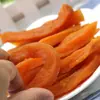 Batata doce a vácuo embalada com couro, pacote pequeno independente, tiras cozidas no vapor, sabor original, batata doce seca, batata doce seca caseira