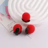 Lindo Colgante de Resina de Mango Lichi Tridimensional Simulado Colgante de Llave Hecho a Mano DIY Accesorios de Material para Joyería