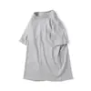 Camiseta de manga curta de verão para meninos, casual, estudantil, de meia-manga, camiseta pura de gola redonda, de manga curta, camisa básica pura de algodão, estilo casal