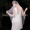Véu de Pérola para Noiva Estilo Retrô Francês Indústria Pesada Estilo Palácio Acessórios para Fotos de Casamento Estúdio Fotográfico de Alta Gama Adorno de Cabeça