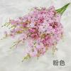 Orquídea Artificial Bailarina Flor Falsa Amarilla Oncidium Flor de Seda Flor Seca de Plástico Cabeza Amarilla Grande de Cinco Puntas Orquídea Mariposa Ramo Decorativo