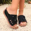 Nuevo Modelo de Verano 2026: Sandalias de Chancla Casual Cómodas de Moda Floral para Mujer de Talla Grande, Talla Única