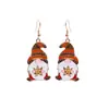 Suministro transfronterizo de pendientes de metal lindo patrón de frutas pendientes europeos y americanos los más vendidos en Amazon pendientes de Acción de Gracias personalizados