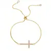 Amazon Transfronterizo Nuevo Producto Pulsera Ajustable de Circonita Cruzada Joyería de Moda Regalo de Aniversario Femenino