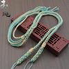 Novo Cordão de Algodão para Pingente Thangka Corda de Tecido Manual Cordão de Pescoço Tianzhu Cordão de Pescoço com Contas de Transferência Corda de Cera de Abelha Cruzada