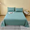 Sábana de Algodón Cepillado Clase A, Compra Individual, 100% Algodón, Cubrecama Gris para Dormitorio, Juego de Tres Piezas, Estilo Sábana Ajustable, Cama Individual