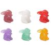 Fofo Resina Duas Cores Palácio Frio Coelho de Jade Coelho Pendente Decorações Acessórios para Pulseira Colar Feito à Mão DIY