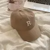 Boné de Baseball de Alta Qualidade ~ Estilo Coreano Circunferência da Cabeça Grande Mostra o Rosto Boné Pequeno Mulheres 2021 Novo Outono e Inverno Boné Marrom