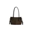 Bolso tote pequeño retro translúcido transfronterizo con charm dulce, bolso cruzado para mujer, bolso cuadrado pequeño de mano casual, bolso de hombro