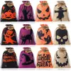 Nueva Bolsa de Arrastre de Arpillera de Halloween Fiesta Festival Bolsa de Dulces para Niños Bolsa de Arrastre de Calabaza Murciélago Personalizada