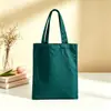 Bolsa de Lona Portátil con Asa de Cinta, Bolsa de Compras con Logo Personalizado, Bolsa de Lona Promocional Escolar, Bolsa de Lona Lisa Lista para Usar