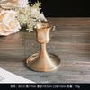 Lujo Ligero Estilo Nórdico Francés Reflejo Latón Clásico Color Portavelas de Aluminio para el Hogar Adornos Metálicos Velas Románticas Velada de Mesa
