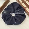 Versión coreana de otoño e invierno vintage franela onda punto anillo para el cabello de intestino grueso moda femenina combinable cuerda para el cabello temperamento goma elástica bola cuerda para el cabello