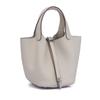 Fábrica Top Layer TOGO Cowhide Bucket Bag Mulheres Primavera e Verão 2022 Nova bolsa de couro de grande capacidade Vegetable Basket Bag