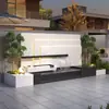 Macetero de Acero Inoxidable para Exteriores Personalizado Soporte para Flores Modular Hierro Forjado Maceta Divisor de Valla Móvil Canaleta para Flores al Aire Libre