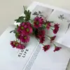 Flor Artificial de Margarida Camomila de 7 Galhos e 21 Cabeças de Alta Qualidade Transfronteiriça, Pequeno Buquê Realista para Decoração de Casa Pastoral