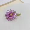 Nuevo Girasol de Cristal Margarita Versátil Accesorio para el Cabello con Pedrería Flequillo Lateral Fresco Clip Adorno Floral para el Cabello