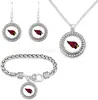 Conjunto Mais Quente da Amazon de Pulseira, Colar e Brincos de Futebol NFL