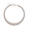 Collar de círculo de viento de metal exagerado, personalidad transfronteriza europea y americana, moda, temperamento geométrico simple, collar de alta gama para mujeres