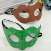 Coleção Nova de Halloween da Amazon Transfronteiriça: linda máscara de meio rosto em couro PVC com padrão de diamante, um acessório de fantasia de festa