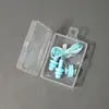 Tapones para los oídos con pinza para la nariz en caja con cordón para evitar la pérdida, Set impermeable de silicona suave de tres capas, Artículos universales para nadar para adultos y niños